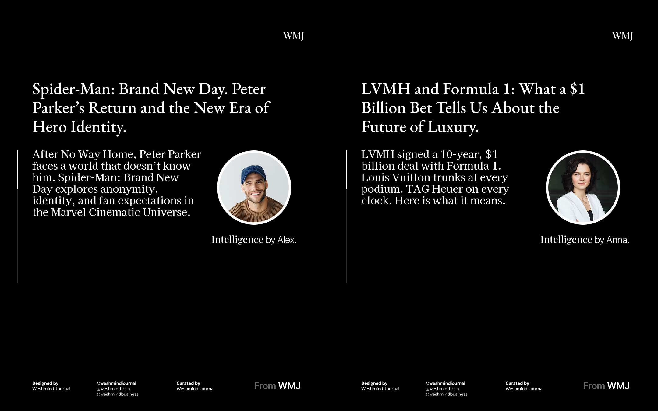 Weshmind Journal editorial format — intelligence series